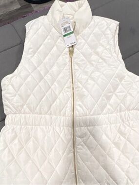 Michael Kors Cream and Gold Lined Jacket